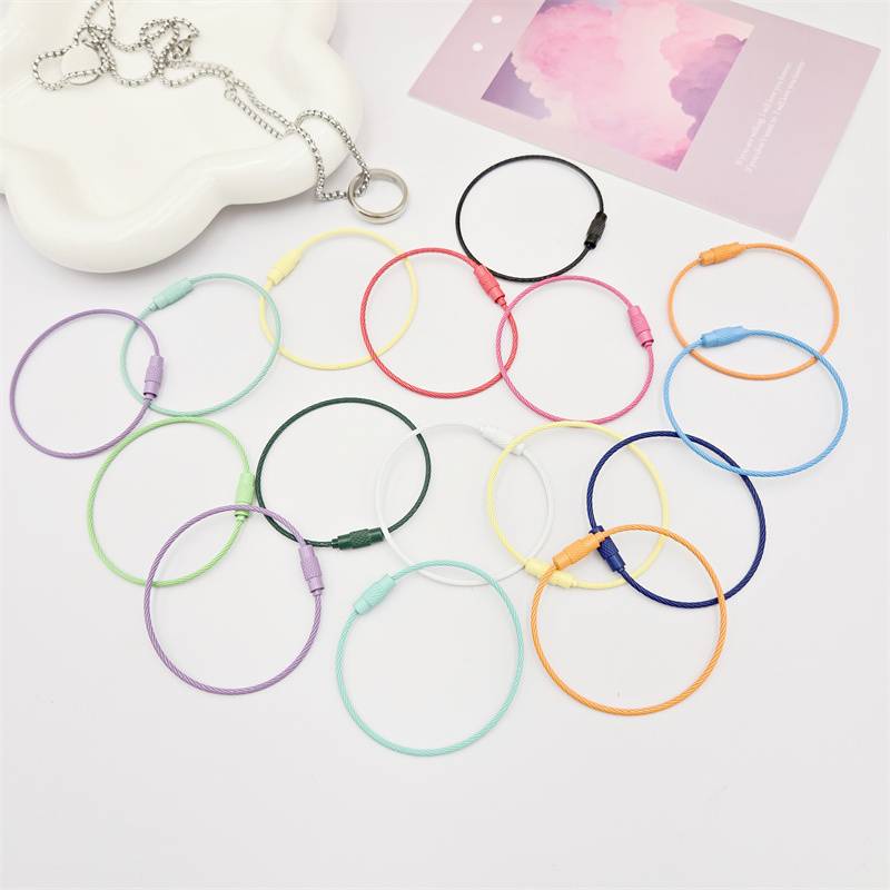 Key accessories - steel wires - random colour - 5