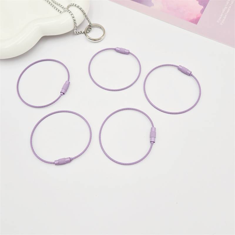 Key accessories -- steel wire -- 08 light purple -- 10