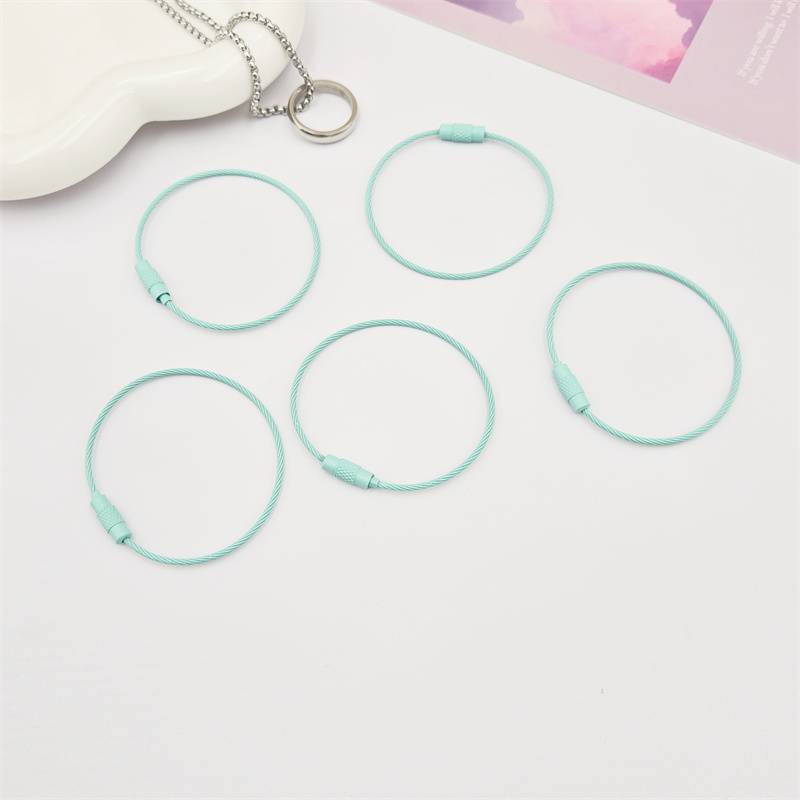 Key accessories -- steel wiring-05 green-5