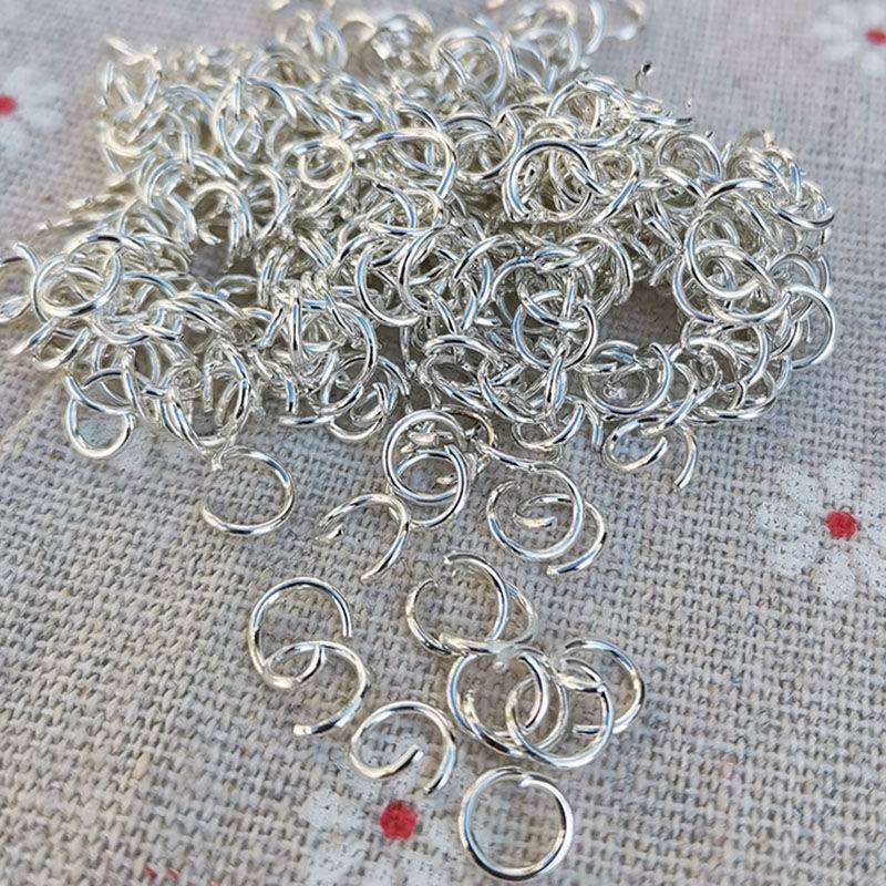 DIY opening ring metal closed -mouth ring decorative link ring iron circle electroplating activity opening ring hand chain necklace accessories