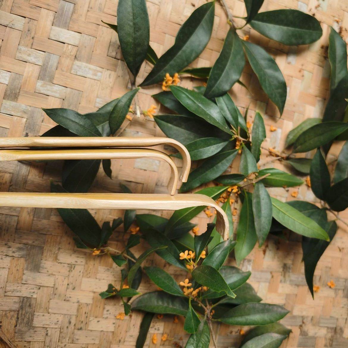 Two of them are natural bamboo