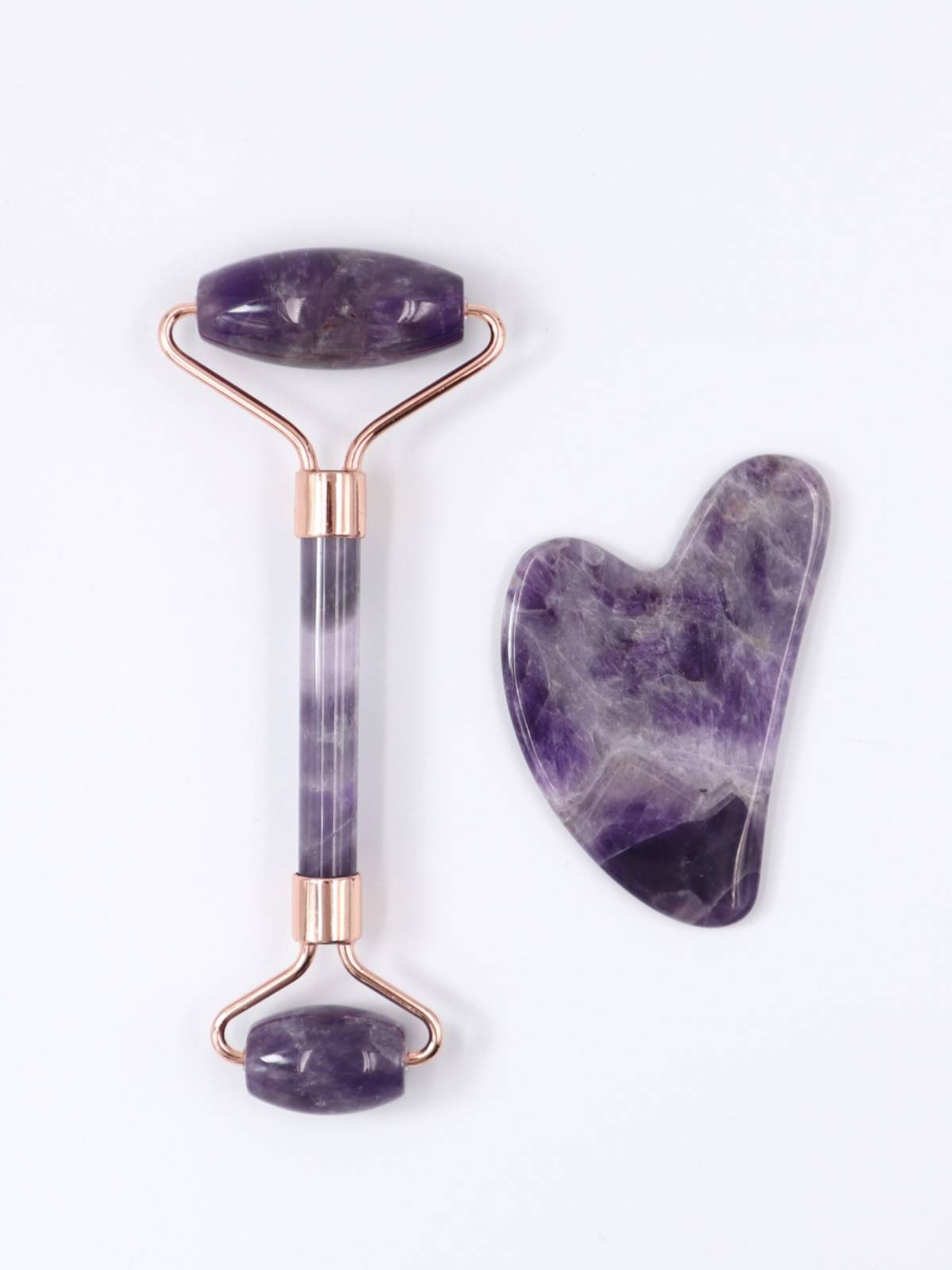 Amethyst roller massage device jade scraping board, full body, facial facial lifting and firming beauty salon home