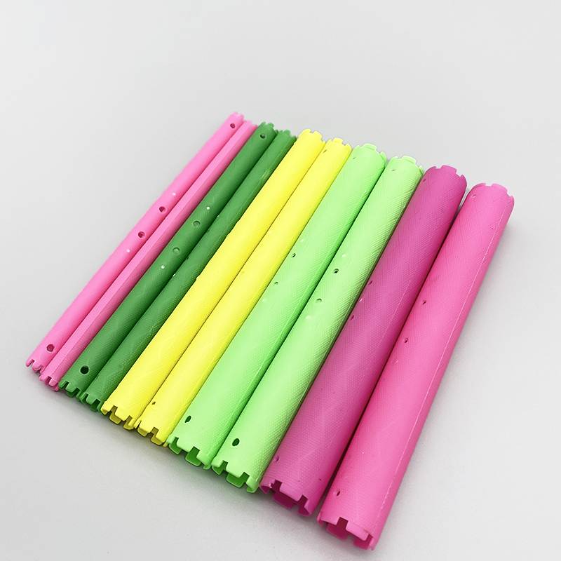 Extend the cold and hot bars plus energy bar hot hair barber shop hairdressing bumper anti -sliding pattern curly hair hollow bar