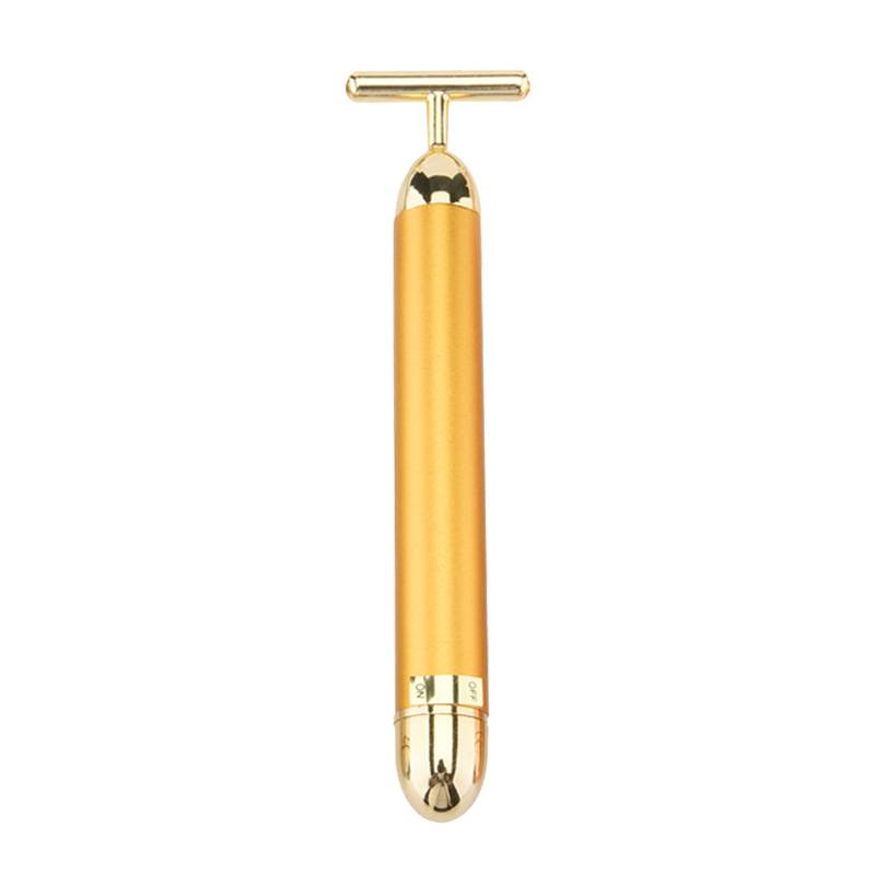 Beauty stick dial rib tip tightening 24K gold energy gold rod scraping board facial back face massage device