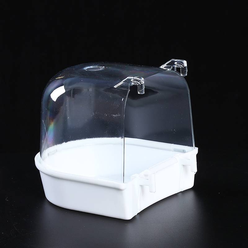 Transparent and thick circle cage with white
