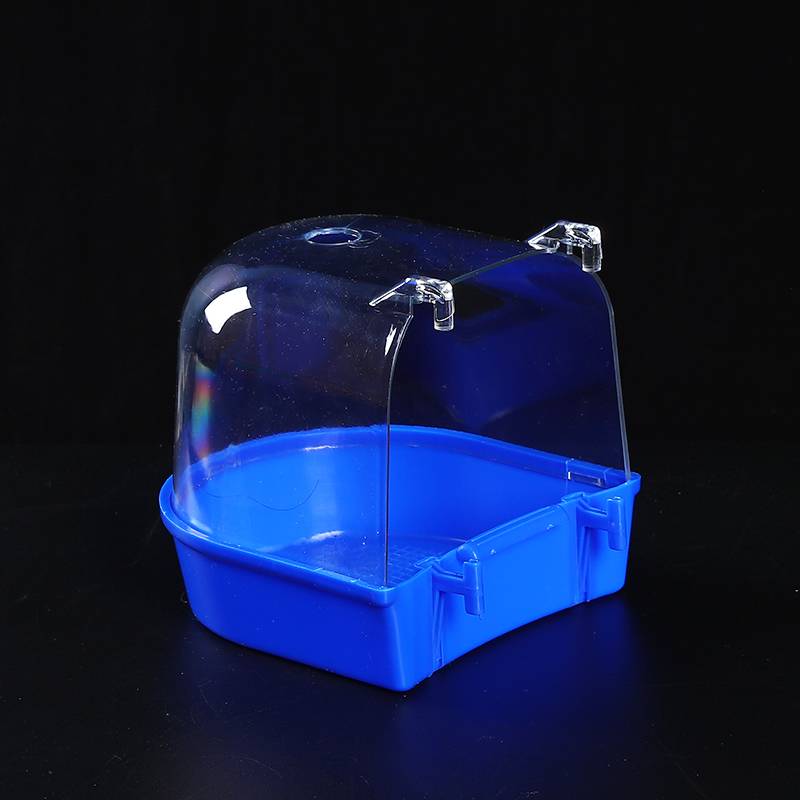 Transparent and thick circle cages with blue