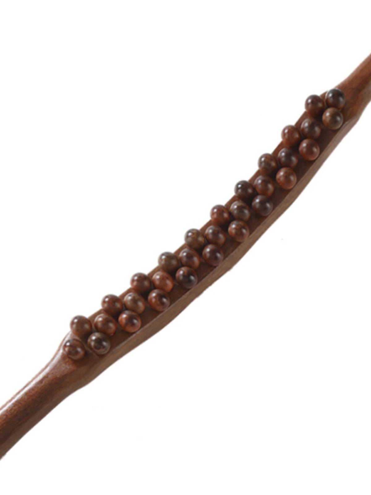 Sandalwood 31 beads rolling stick massage stick scraping stick, a full body universal dry gluten stick, home meridians to open back