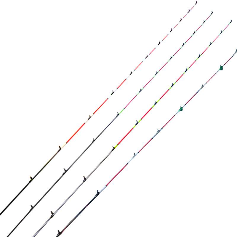 Wolf Castle raft fishing rod slightly bridge raft slightly raft slightly titanium half -titanium LED luminous glass fiber fiber rod raft raft slightly bridge fishing