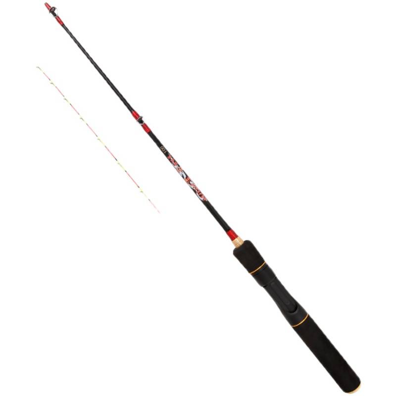 Full set of raft half -titanium alloy soft tail valve stems Fishing rod small raft fishing rod bridge fishing rod set full set