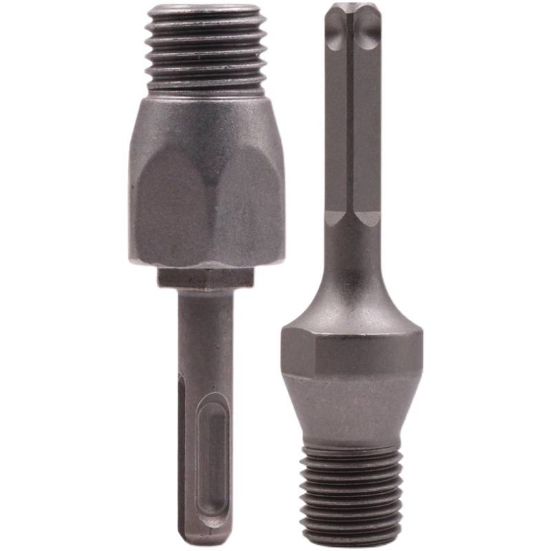 Diamond converting rod electric hammer rig shock drill connecting rod opening pole conversion head accessories connective round handle