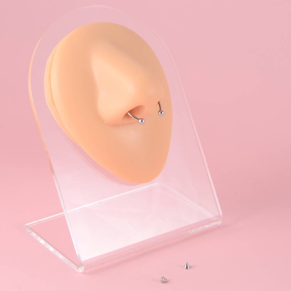 European and American fashion trend personality nose raing magnets fake nasal ring do not need to wear pilot horseshoe nose nail jewelry women