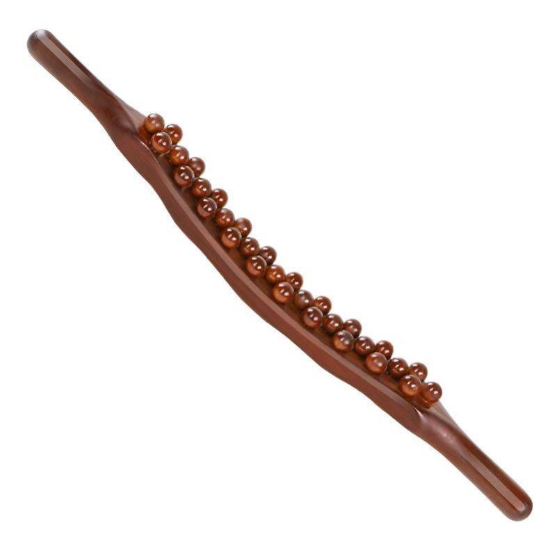 Rolling stick resin double -row massage scraping stick The whole body is universal meridian dredging and rubbing the abdomen rushing stick to push the back tool