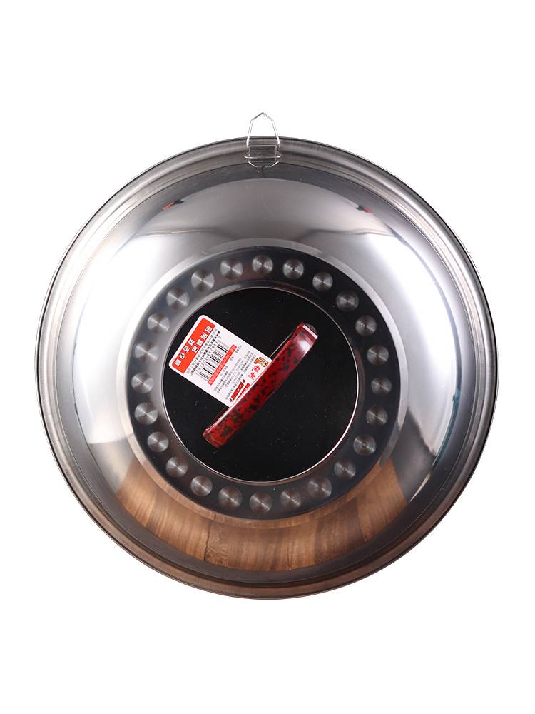 Stainless steel visual stir -fried pot lid plus high arched lid rural iron cooker stew lid household use of fell -resistant firewood stove large lid