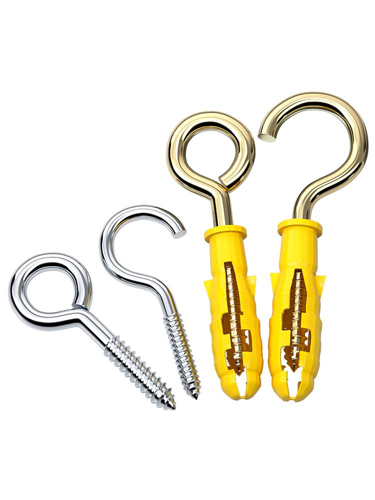 Sheep eye screw iron question number hooks sheep eye hook lantern hook hook with hook wood self -attack screw hanging rings ring hook