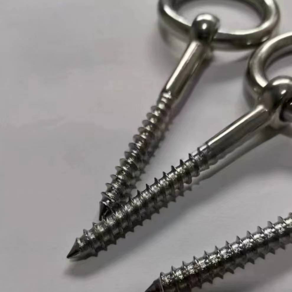 Self -attack screw rings screw hook hook hook iron ring sheep loop with holes hanging woodworking woodwork decoration hardware tool