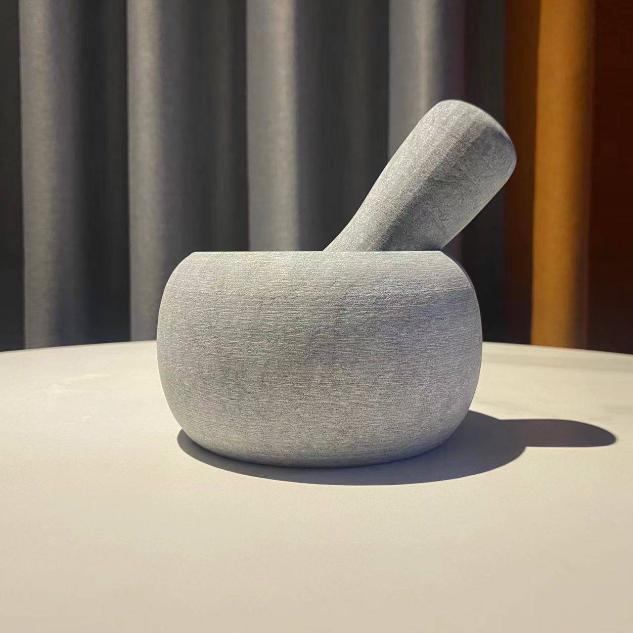 Furnishing stone mortar mortar pinopher natural bluestone garlic mud, garlic, garlic, garlic can to grind the stone to nest