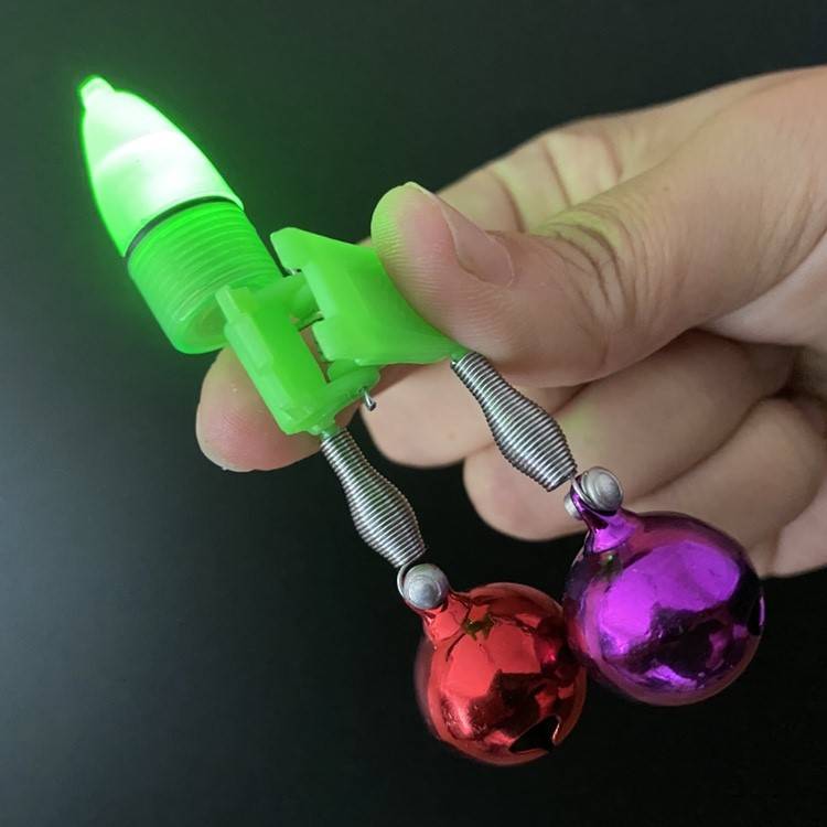 Pure copper bell fish bell alarm throwing pole pure copper bell night fishing lights fishing alarm sea pole spiral pure copper bell