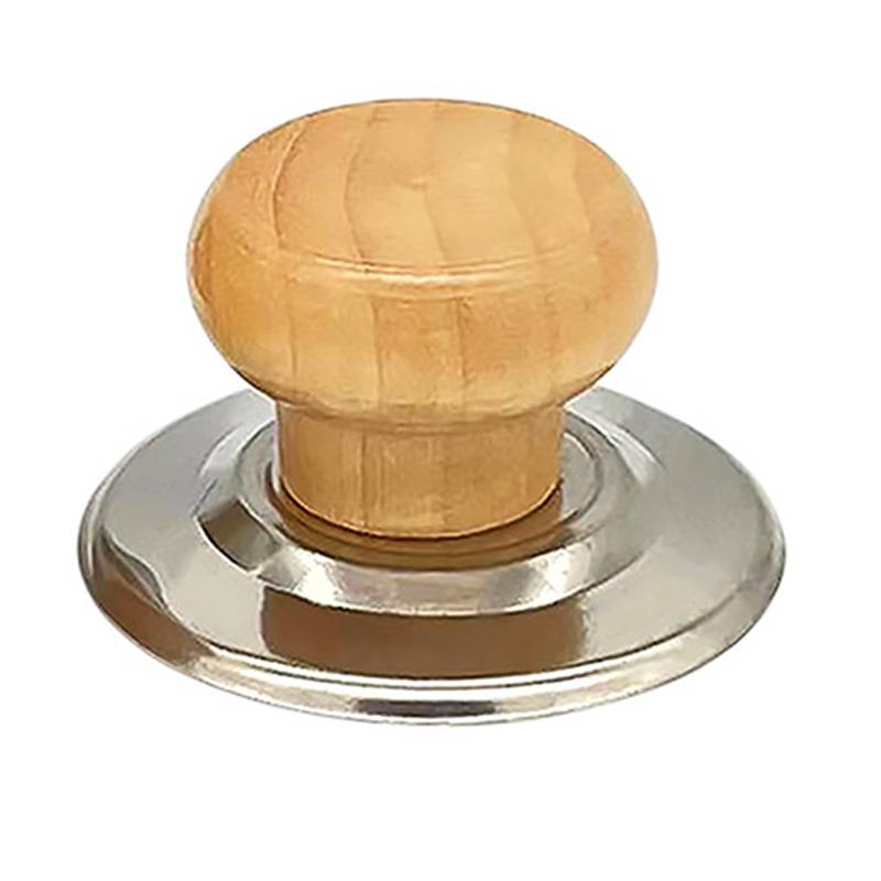Pan cap cap cap cap cap cap, pantraction-proof pantraction button, solid wooden stainless steel fitting mat handle