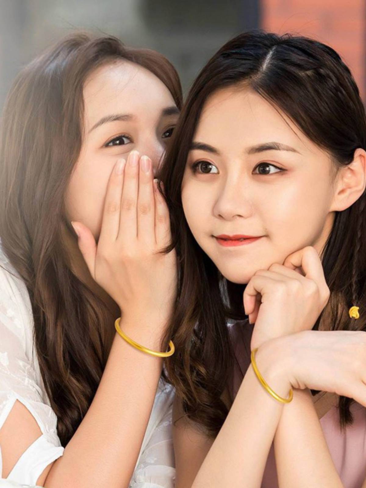 Ancient French inheritance Gold Bracelet Women Vietnam Sand Gold High imitation golden solid 999 vegetarian circle will not be colored for a long time to get married
