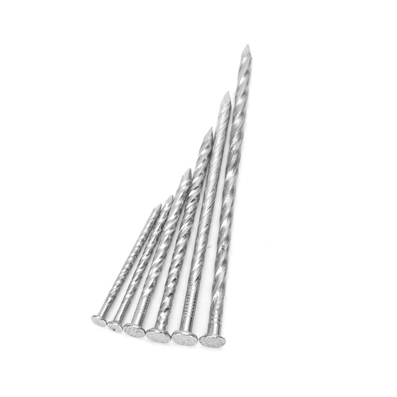 304 stainless steel round nail woodworking nail high -strength home iron nails long cement wall twist nail nails