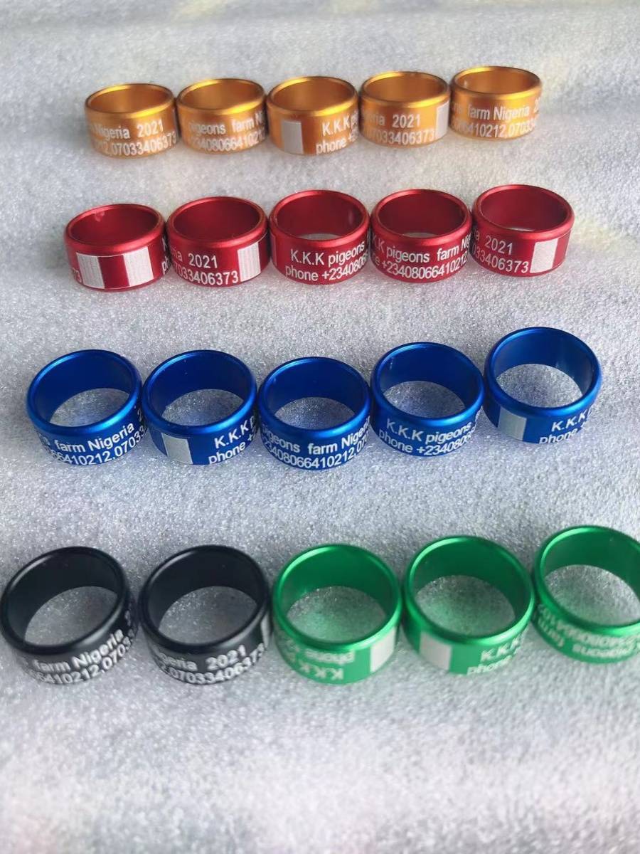 Corneus feet free engraving laser sculpture custom stainless steel pure bronze color aluminum ring ball bead open mouth