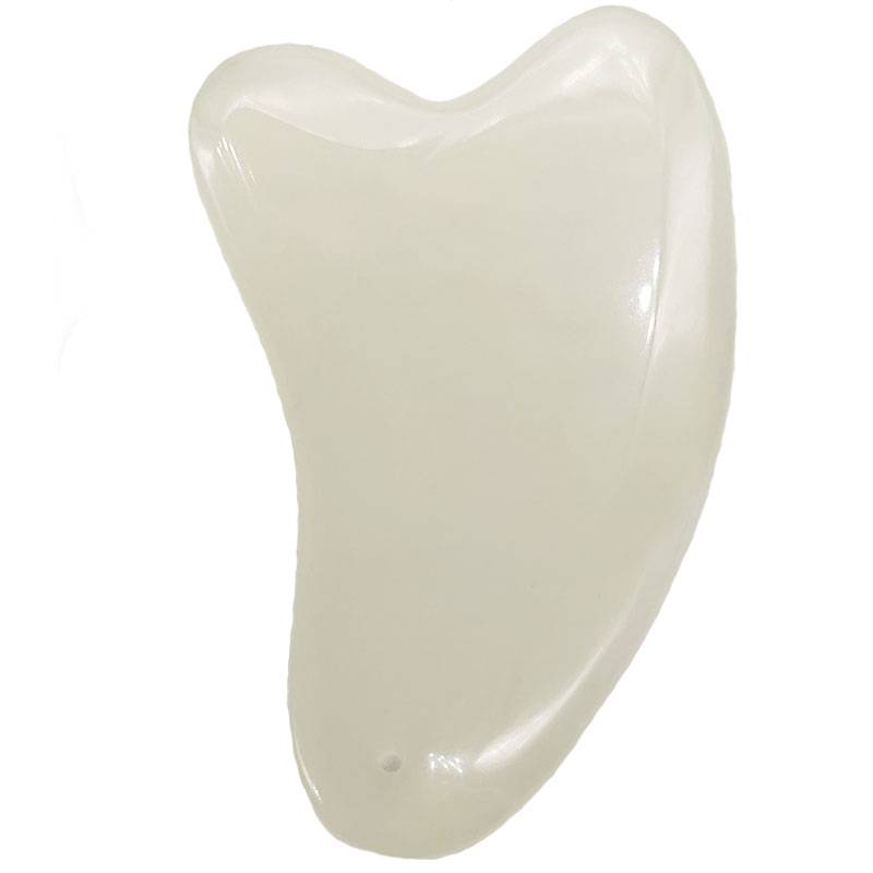Natural jade slab scraping Face face facial horn ribbon stick full body shave face thick beauty, beauty jade board