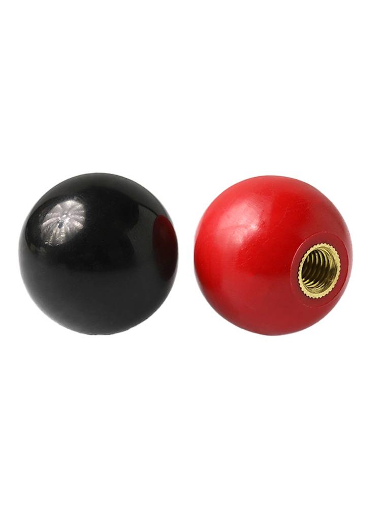 Plastic handle ball plastic ball operation rod header handle red copper core black iron heart electric ball M4M8-m16