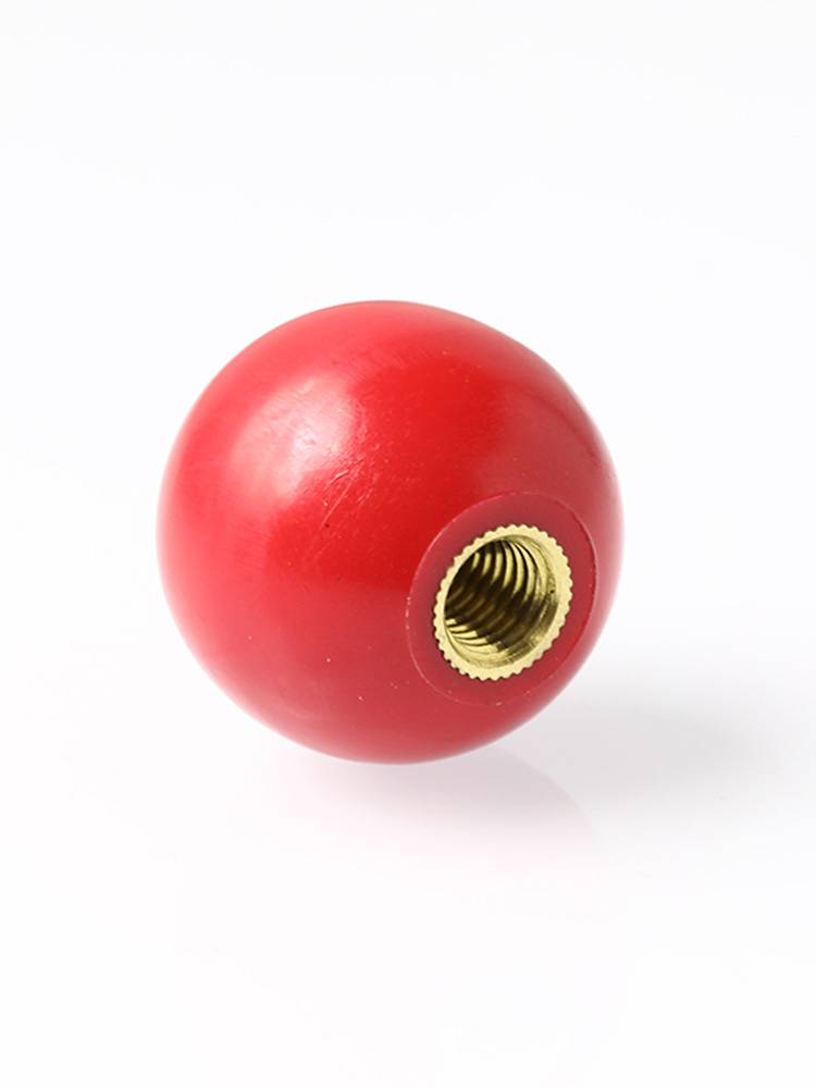 Plastic handle ball plastic ball operation rod header handle red copper core black iron heart electric ball M4M8-m16