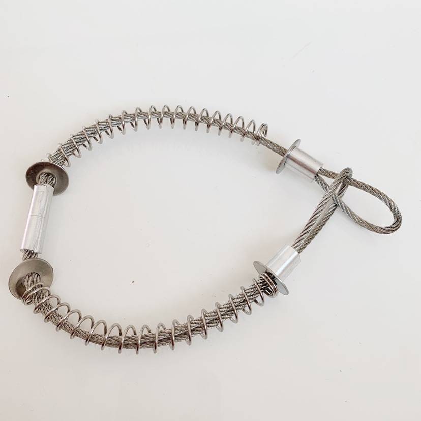 Oilfield hydraulic oil tube explosion -proof chain stainless steel steel wire rope lock oil pipe anti -drop chain steel wire