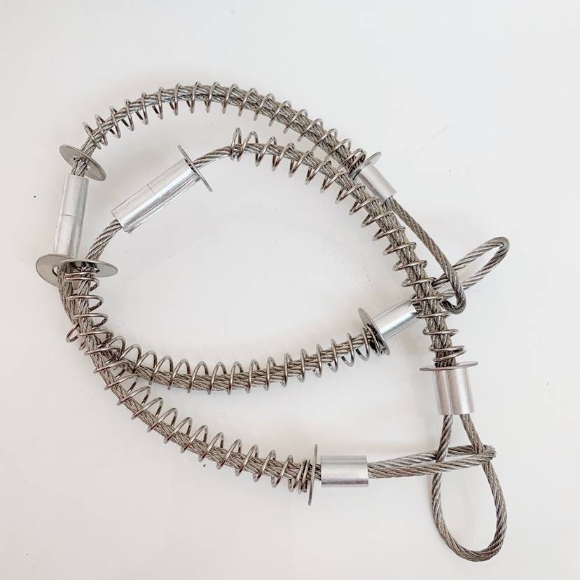 Oilfield hydraulic oil tube explosion -proof chain stainless steel steel wire rope lock oil pipe anti -drop chain steel wire
