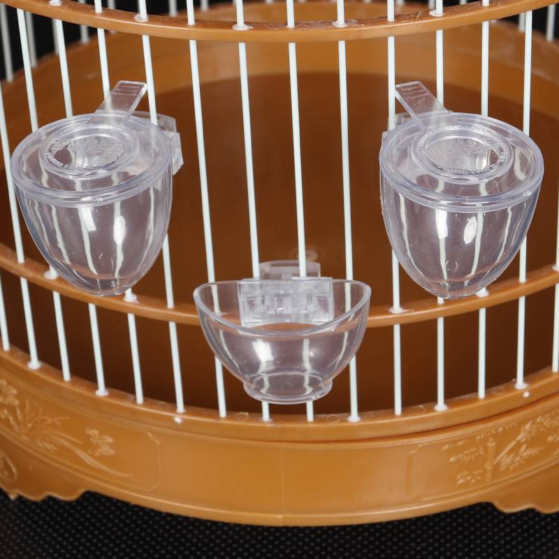 Thrush Birds, Birds, Bird Cup, Bird Cup Plastic Anti -Dicking Access, Transparent Cup Age Box House Chicken Heart Products