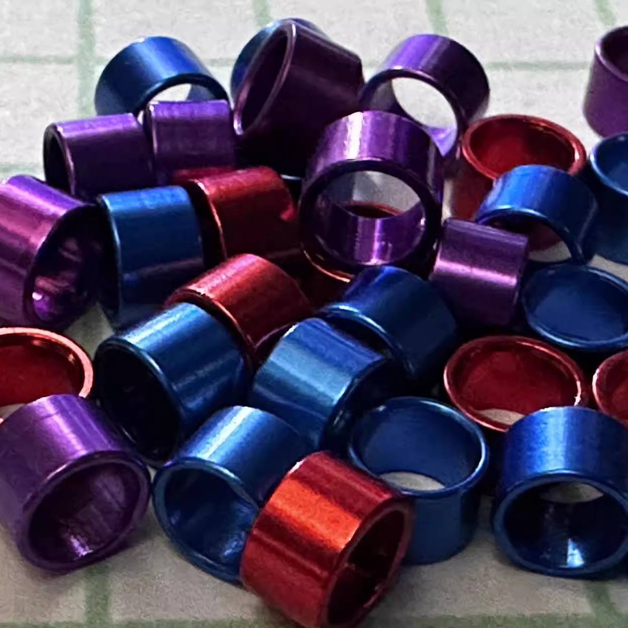 Brother Jeremiac, Magnolia, Peony, Xuanfeng Tiger Skin Aluminum Alloy, opens the mouth, the foot ring ring, bird ring