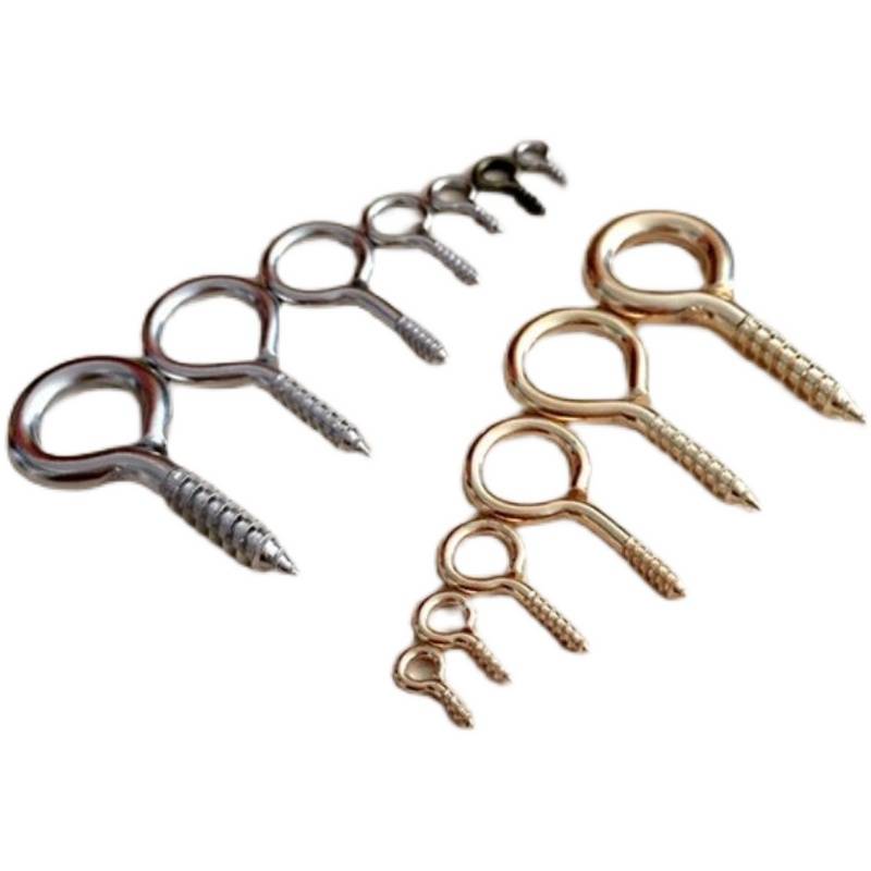 Nickel eye nails to self-stringing screws, hooks to a hyena hook