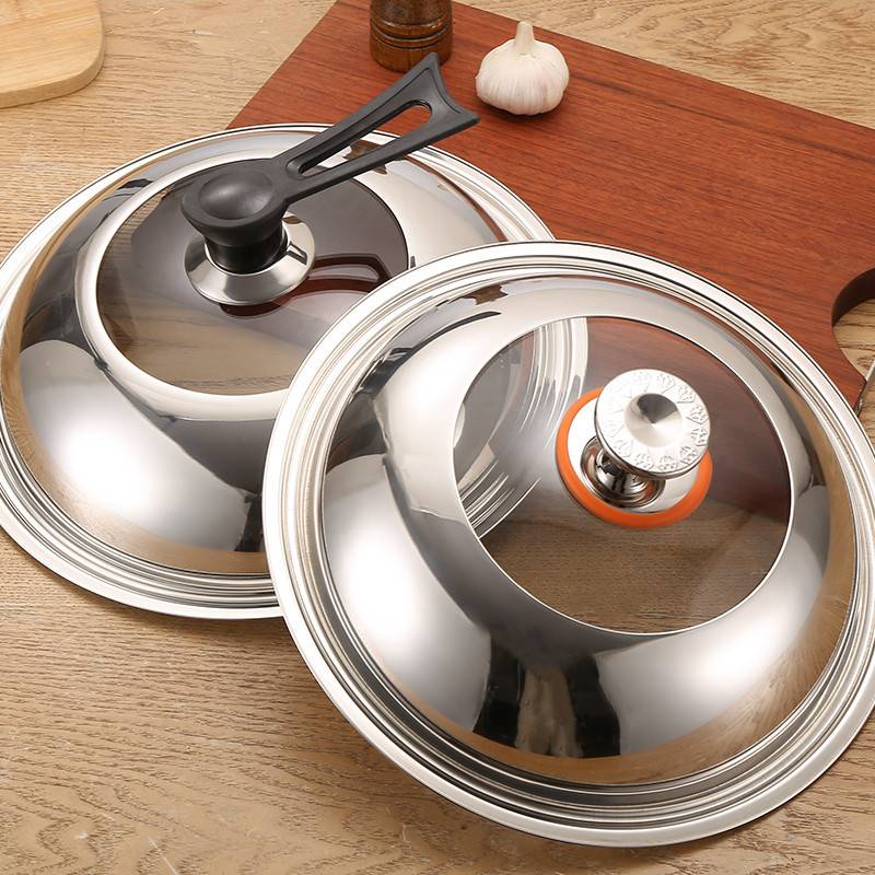 General glass pan cap hand parts apply to a panknob stainless steel-proof top cap