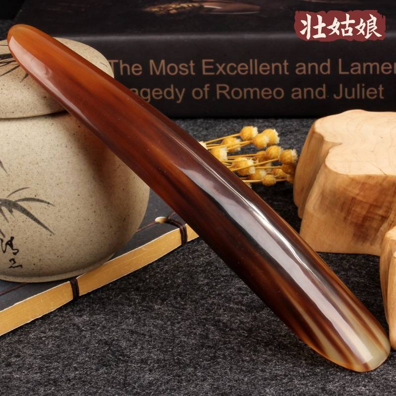 Natural beef horns scrape the beauty board neck surface scraping face, eye lymphic detoxification, plucking the whole body universal gluten stick