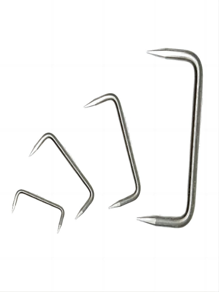 The hot -selling 304 stainless steel grasshopper nail nail nails nails U -shaped horse riding nail building big iron nail horse king nail
