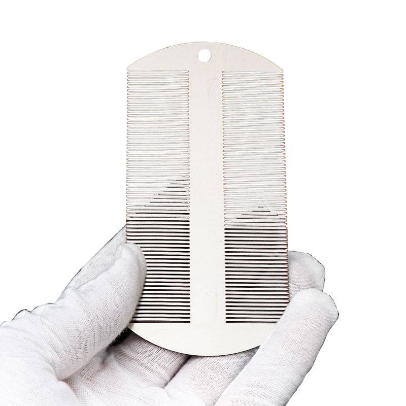 Portable mini stainless steel tadel lice combing combed combed aloe vera animal to clean up and nursing crude dandruff