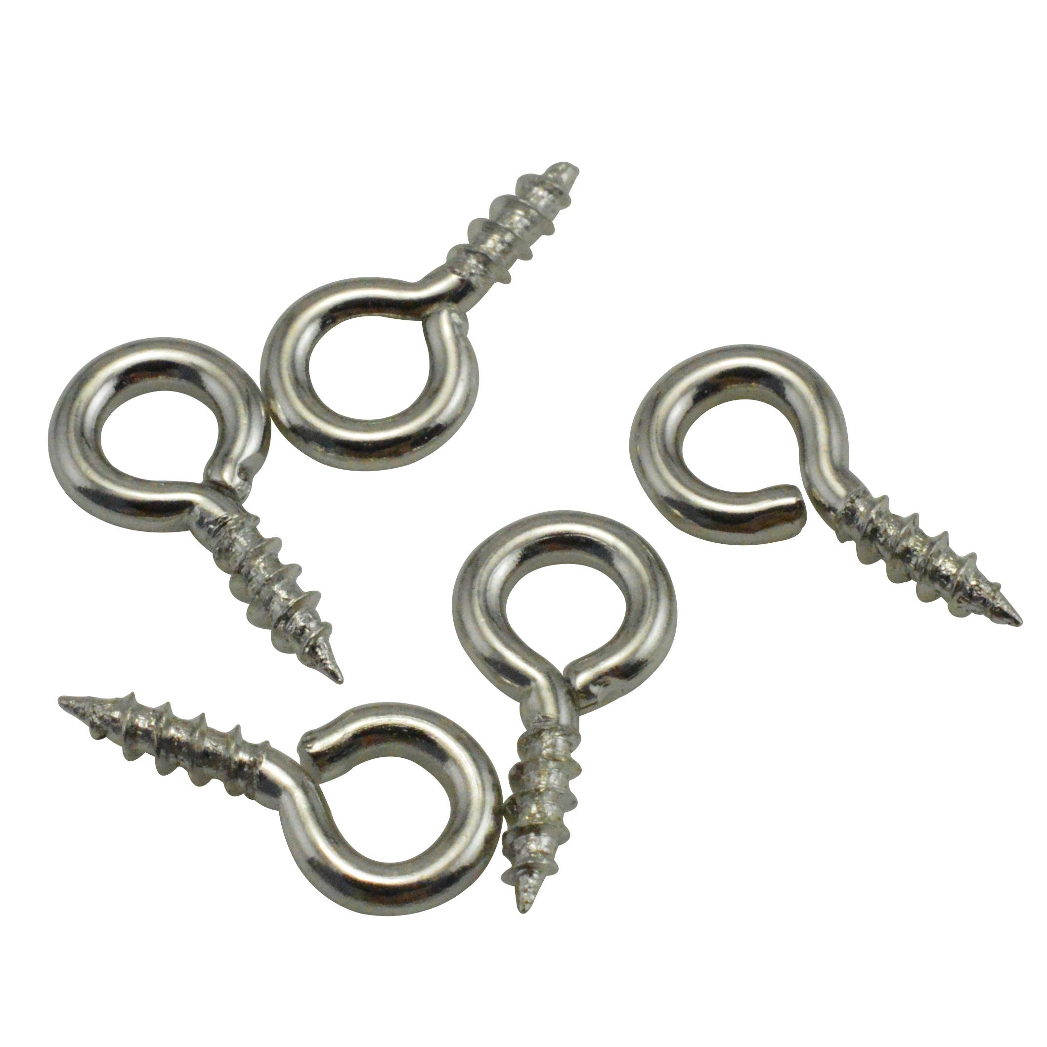 Self -attack sheep eye screw DIY handmade jewelry accessories pearl pendant pendant sheep horns nail keychain hook material