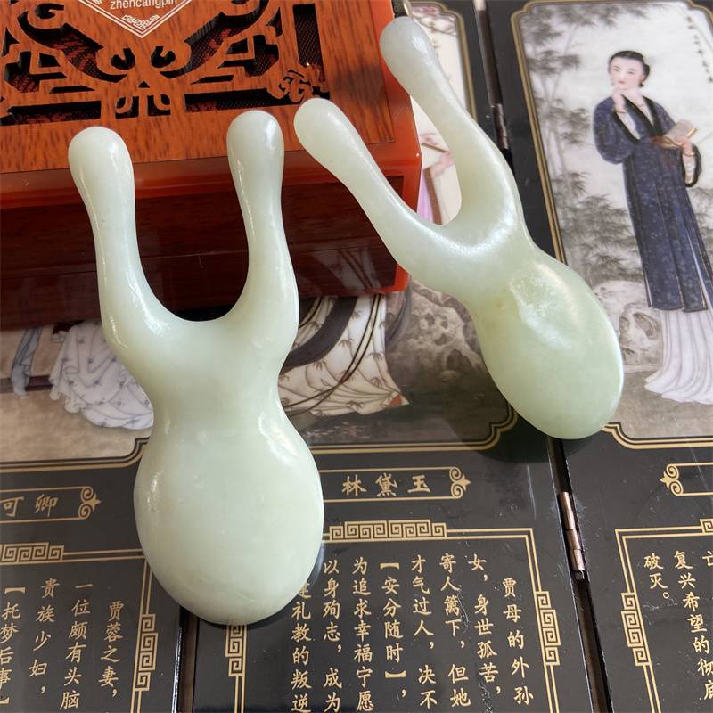 Natural jade, Jade Jade Nose Scratch Nose Massage Massage Massage, Nose Big, Emperor Rubbing Eyes, Facial Massage Stick