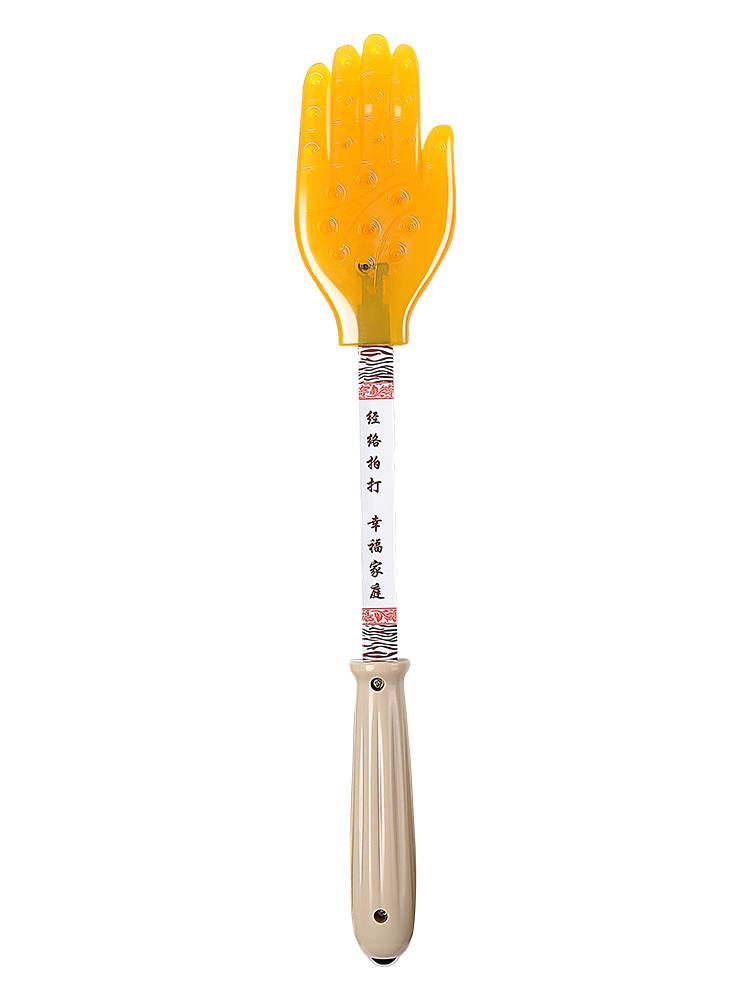 Shooting the silicone of the silicone meridians of the meridian, a small yellow hand, a massage, the palm of the hand pat, the health, the palm of the palm, the whole body fighter