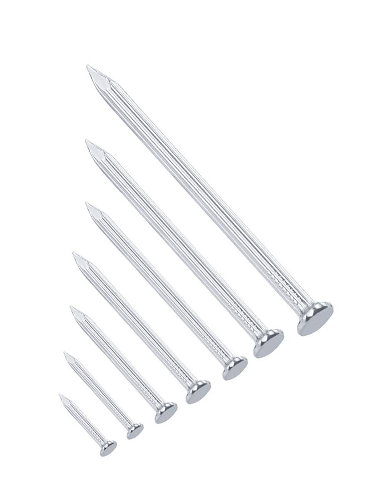 High-strength steel nails and hard nails to wood