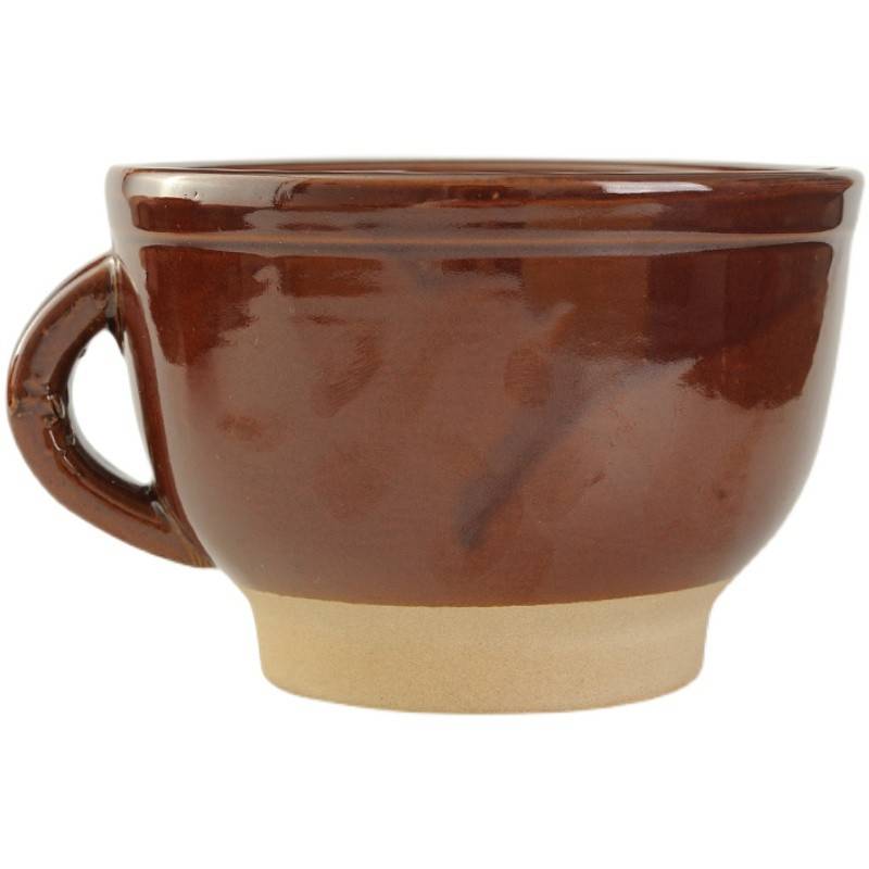 Old -style rough ceramic ceramic garlic mortar to the nest of the nest to pound the garlic stone mortar garlic mud artifact to smash the garlic can