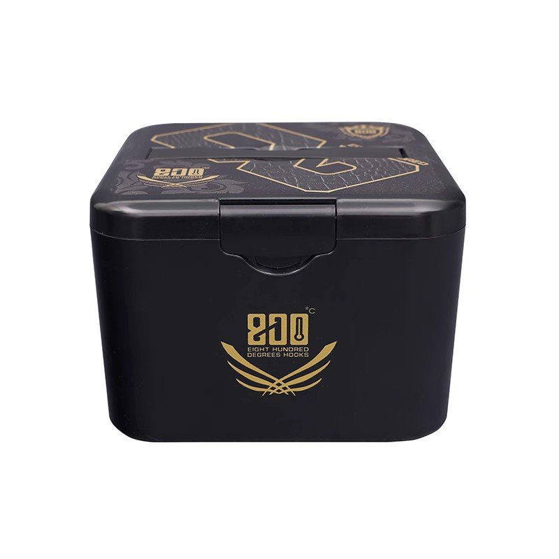 800 DEGREES OF ACCELERATOR ABS BAIT AND A BOX OF BLACK PITS TO FISH