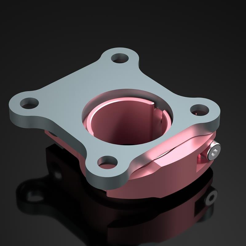 One of the factory's fertilisers, aluminum alloy chute fittings, thickened up to protect them from the wind