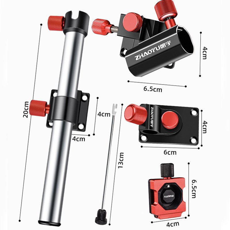3 large sets of aluminum-heavy magnesium alloy general interpolated fish-fishing cannon racks