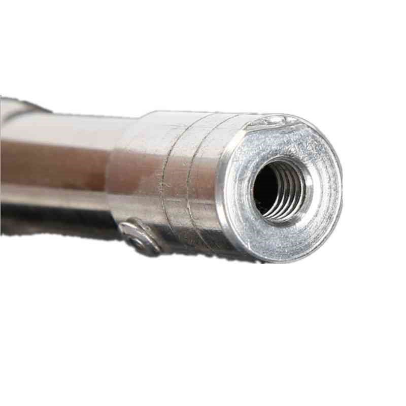 with a thick wrench, b with stainless steel, a rod with a fishing gear, and a steel stub