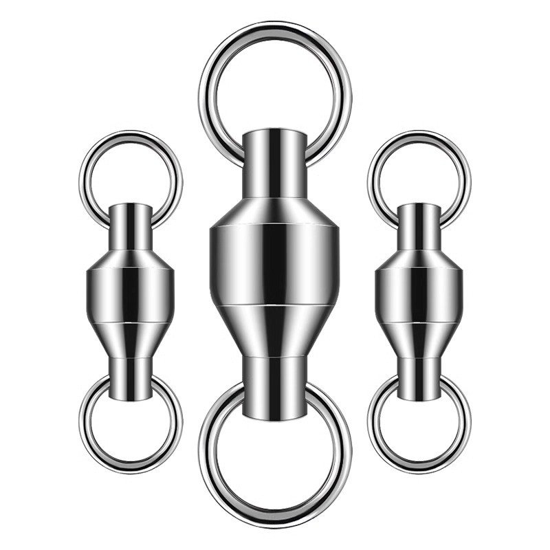 Big 8-ring, eight-word-ring connector axle pins stainless steel large-sized giant fish-fishing gear at night