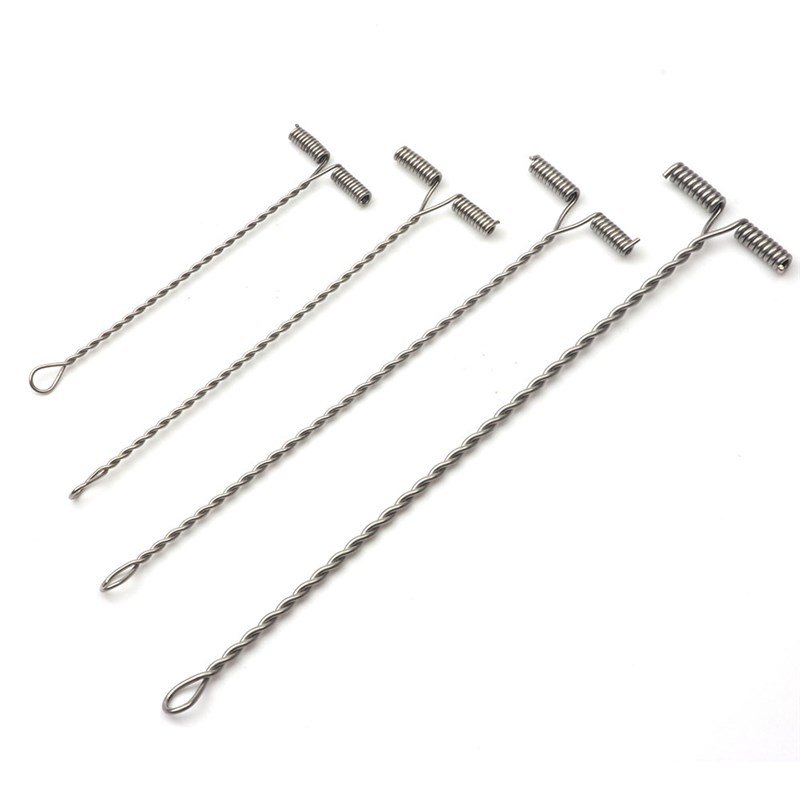 DIY FITTINGS FOR A FISHING WIRE HOOK WITH A DOUBLE-EARED TWIRL AND LONG T-FRUIT FISHING TEAM