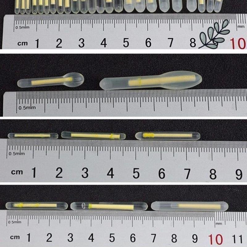 A fishing gear component for a fishing nightlight rod and a fishing fluorescent rod