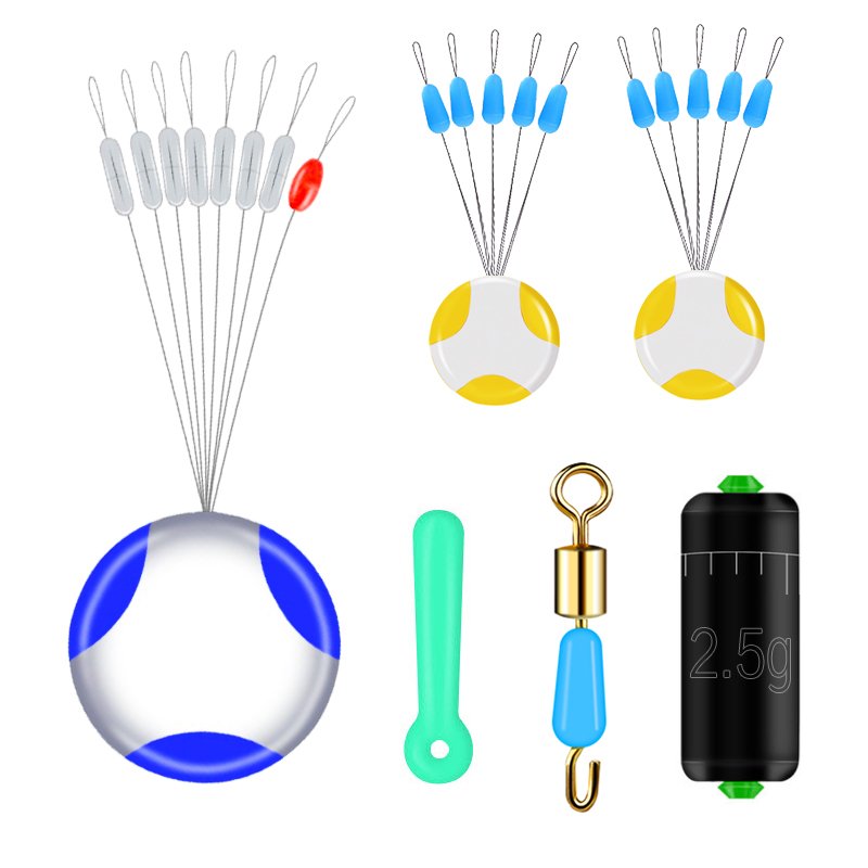 Lead-skin-drive combinations for fishing space beans with silicone mainline group gears